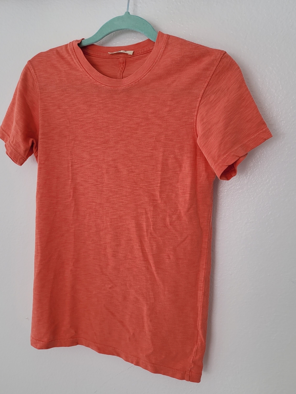 American Giant Coral Short Sleeve Tee Cotton %100 Size Small - Picture 3 of 9